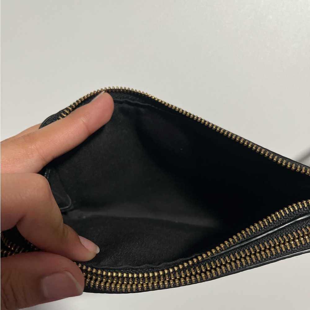 Coach Black Leather Wristlet - Picture 3 of 4